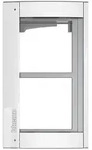 Bticino Abdeckrahmen Sfera New 350222 + Modultr&auml;ger 2M ALLWHITE