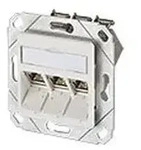 METZ Datenanschlussdose reinweiss 3xRJ45 E-DATModul Cat.6 8(8)UPk