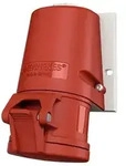 Mennekes Wanddose TwinCONTACT 1343 16A4P 6H400V IP44