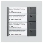 Siedle Tastenmodul BTM 650-04 DG dunkelgrau-glimmer 4fach