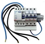Gewiss Z&auml;hler-Abgangs-Kit GW96080 RCD/LS komplett verdrahtet