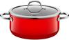 Silit Silargan® Passion Bratentopf mit Deckel, 24 cm, Red