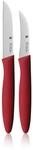 Gem&uuml;semesser-Set, 2-teilig, Rot