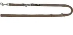 TRIXIE Premium V-Leine, doppellagig, XS&ndash;S: 2,00 m / 15 mm, haselnuss