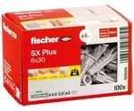 fischer Spreizd&uuml;bel SX Plus 6 x 30, 100 St&uuml;ck