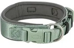TRIXIE Premium Halsband, extra breit, 27 - 35 cm / 25 mm, salbei/grafit