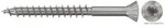 fischer Holzfassadenschraube 4,5 x 50 Senkkopf nicht rostender Stahl A2 Teilgewi...