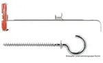fischer Nylon-Kippd&uuml;bel DuoTec 10 RH mit Rundhaken, 2 St&uuml;ck
