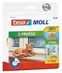 tesamoll E-Profil Gummidichtung f&uuml;r 1 - 3,5 mm Spalten, f&uuml;r T&uuml;ren und Fenster,