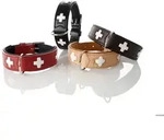 HUNTER Halsband Swiss S-M (42), rot/schwarz