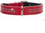 HUNTER Halsband Diamond Petit XXS-XS (24), rot/schwarz