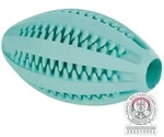 TRIXIE Denta Fun Rugby, Minzgeschmack, Naturgummi, 11 cm