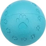 TRIXIE Ball, Naturgummi mit Pfotenmotiv, &Oslash; 9 cm