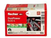 fischer Allzweckdübel DuoPower 6 x 30 S, 50 Stück