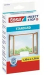 tesa INSECT STOP STANDARD, Fliegengitter mit Klettband f&uuml;r Fenster, wei&szlig;, 1,3 x ...
