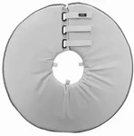 TRIXIE Schutzkragen, Polyester / Schaumstoff, L&ndash;XL: 53&ndash;56 cm / 27 cm, grau