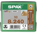 SPAX HI.FORCE, Holzbauschraube, Teilgewinde, Tellerkopf, T-STAR plus T40, 4CUT, ...