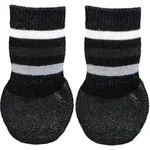 TRIXIE Hundesocken, Anti-Rutsch mit Rundum-Gummierung, L&ndash;XL, schwarz