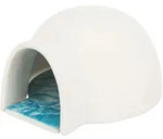 TRIXIE Iglu mit K&uuml;hlplatte, M&auml;use / Hamster, Keramik, 13 x 9 x 15 cm, wei&szlig;