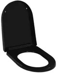 vidaXL Toilettensitz mit Absenkautomatik und Quick-Release Schwarz