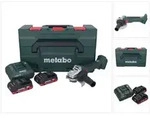 Metabo W 18 L BL 9-125 Akku Winkelschleifer 18 V 125 mm Brushless + 2x Akku 4,0 Ah +