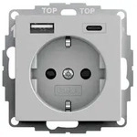 Gira Steckdose+USB 2459015