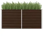 vidaXL Hochbeet Braun 160 x 80 x 77 cm Verzinkter Stahl