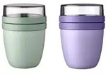 Mepal | Lunchpot Mini Ellipse Mixed | Vivid Lilac + Nordic Sage | 300 ml 