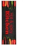 vidaXL K&uuml;chenbodenmatte Waschbar Hot&Spicy 45x150 cm