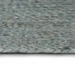 vidaXL Teppich Handgefertigt Jute Rund 120 cm Olivgr&uuml;n