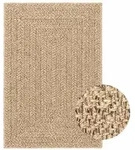 vidaXL Teppich 140x200 cm Jute-Optik Innen und Au&szlig;en