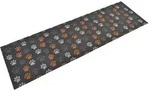 vidaXL K&uuml;chenteppich Waschbar Pfoten 60x180 cm Samt