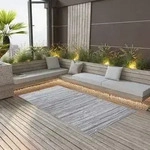 vidaXL Outdoor-Teppich ARAKIL Grau 190x290 cm PP