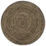 vidaXL Teppich Handgefertigt Jute Schwarz und Braun 180 cm