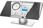Karcher MC 6550(N) Stereoanlage AUX, CD, Kassette, UKW, Wandmontage Silber