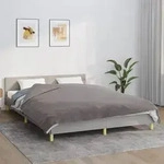 vidaXL Gewichtsdecke mit Bezug Grau 200x225 cm 13 kg Stoff