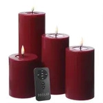 LED Kerzenset MIA Deluxe Adventskerzen Weihnachten 4 Gr&ouml;&szlig;en mit...