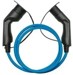 E-Auto-Ladekabel Mode 3, Typ 2 Stecker an Buchse, 3-phasig, 16 A, 11 kW, blau, 7,5m