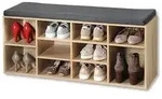 Kesper 15920 Schuhschrank mit Sitzkissen, eichefarben