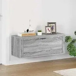 vidaXL Wand-Schuhschrank Grau Sonoma 100x35x38 cm Holzwerkstoff