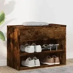 vidaXL Schuhbank R&auml;uchereiche 60x30x45 cm Holzwerkstoff