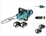 Makita DUC 353 T2 Akku Kettens&auml;ge 36V ( 2x18V ) Brushless 35 cm + 2x 5,0 Ah Akku -