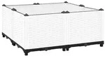 vidaXL Hochbeet 80x80x38 cm Polypropylen
