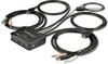 StarTech.com 2 Port HDMI KVM Switch, 4K 60Hz, Compact Dual Port UHD/Ultra HD USB