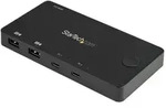 StarTech.com 2 Port USB C KVM Switch, 4K 60Hz HDMI, Compact Dual Port UHD USB Type C