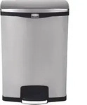 Rubbermaid Tretabfalleimer Slim Jim 1901999 Metall 90l