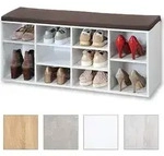 Kesper | Schuhschrank mit Sitzkissen | modern & funktional | B 103,5 x H 48 x L 29,5