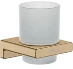hansgrohe HG Glashalter AddStoris Wandmontage brushed bronze