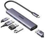 UGREEN CM478 5-in-1 USB-C Hub PD 100W Eingabe / Ausgabe Dockingstations und Hubs