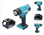 Makita DHG 180 F1 Akku Hei&szlig;luftgebl&auml;se 18 V 550 &deg;C + 1x Akku 3,0 Ah - ohne